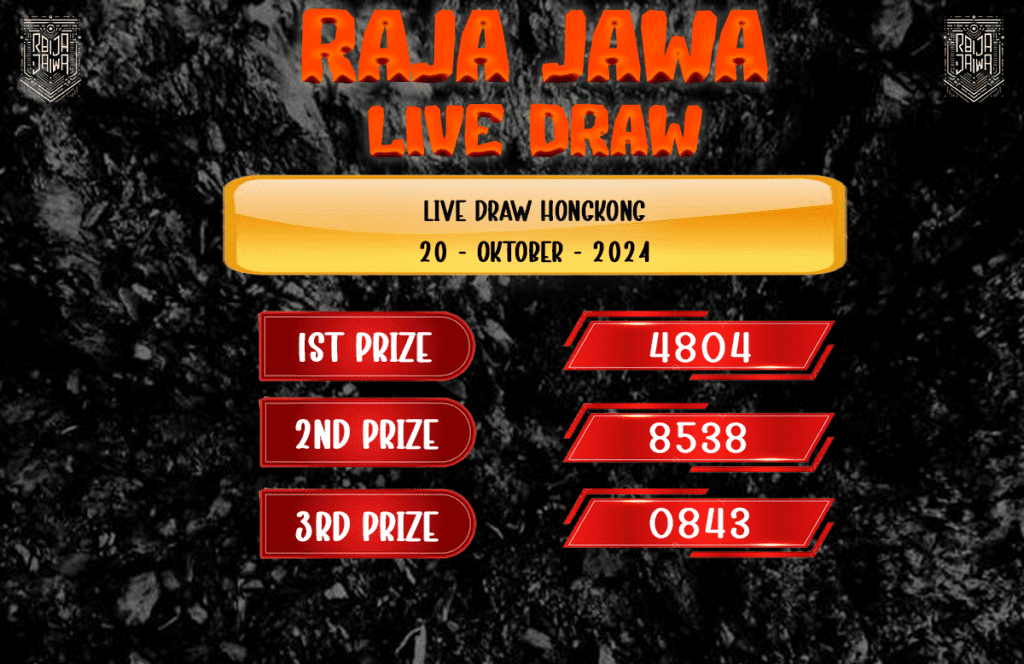 Live Draw HK Tepat dan Cepat dari Raja Jawa 20 Oktober 2024