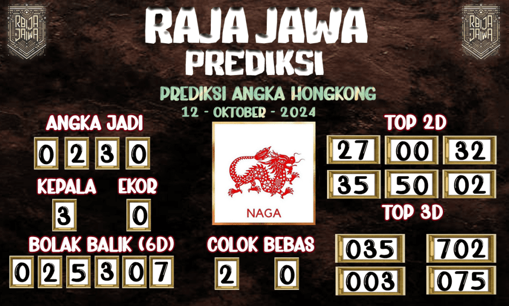 Prediksi Togel HK Baru 12 Oktober 2024