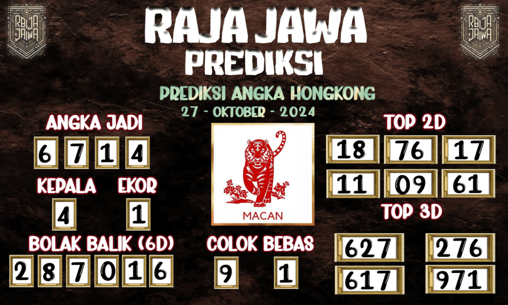 Prediksi Togel HK Tembus 27 Oktober 2024