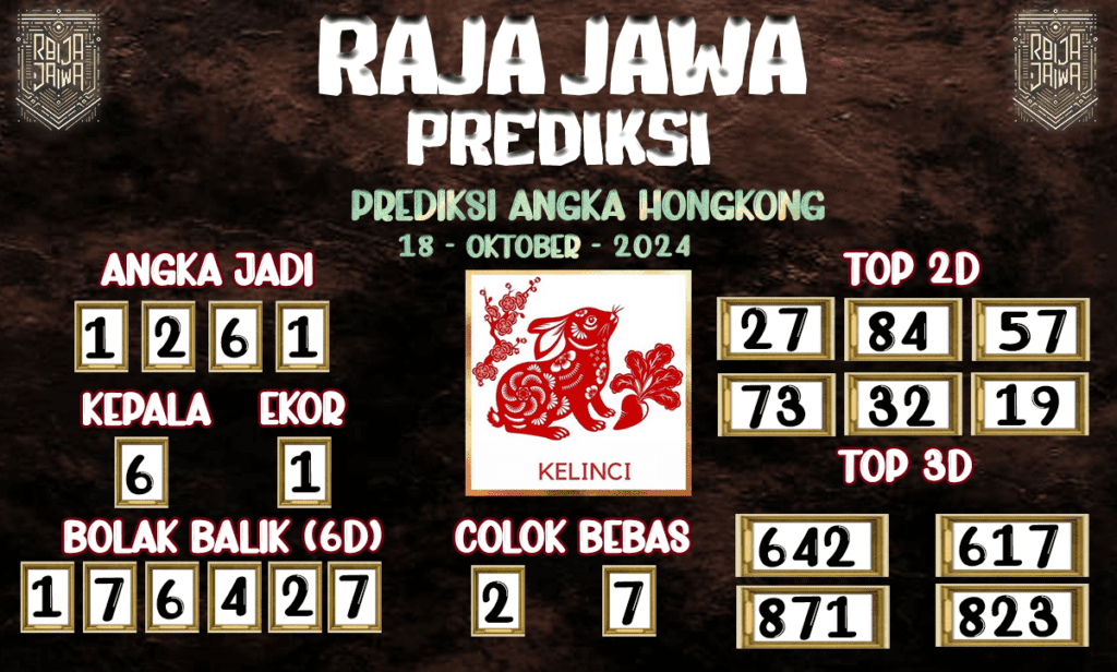 Prediksi Togel HK Jumat 18 Oktober 2024