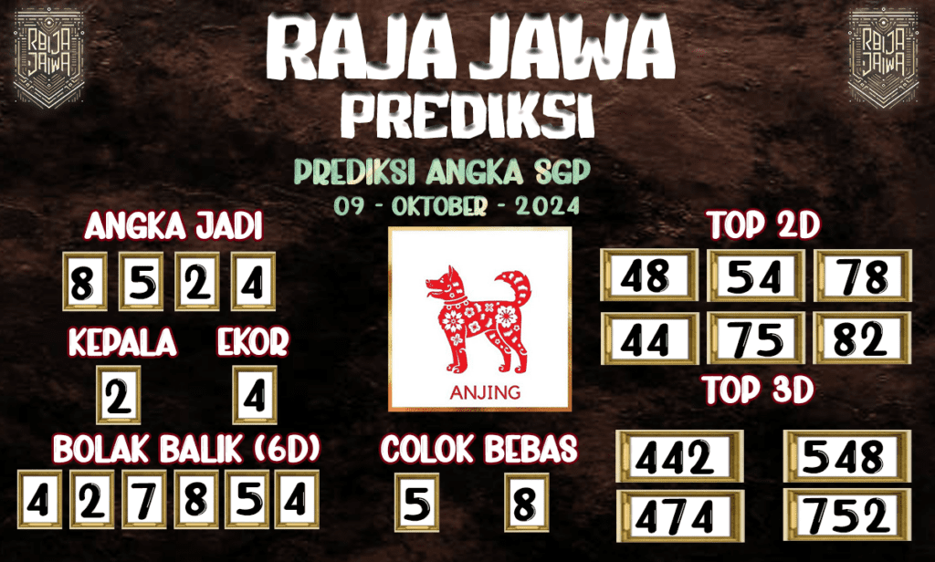 Prediksi Togel SGP - Prediksi Raja Jawa 09 Oktober 2024