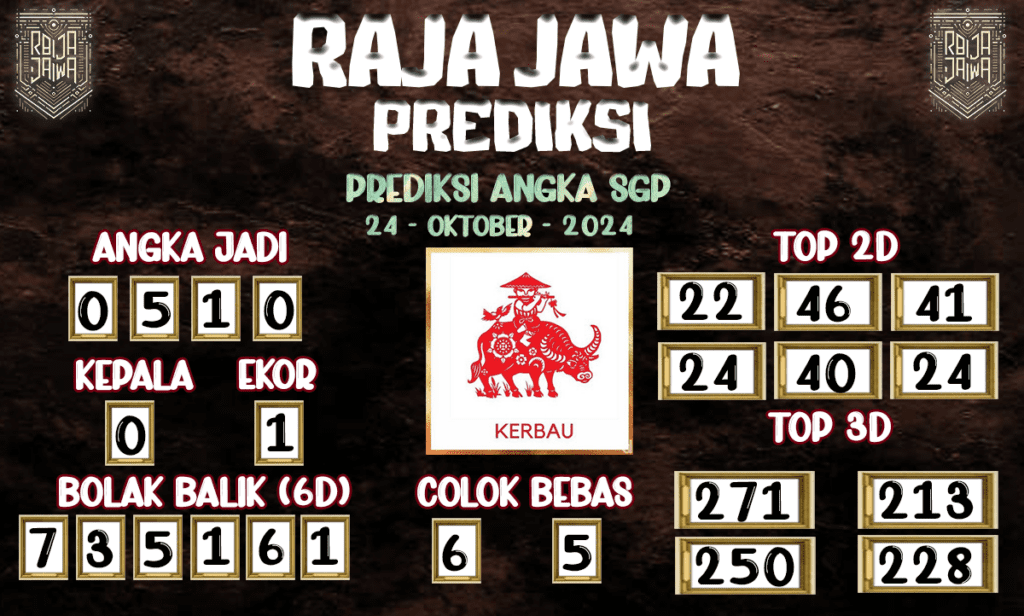 Prediksi Togel SGP Terlengkap 24 Oktober 2024