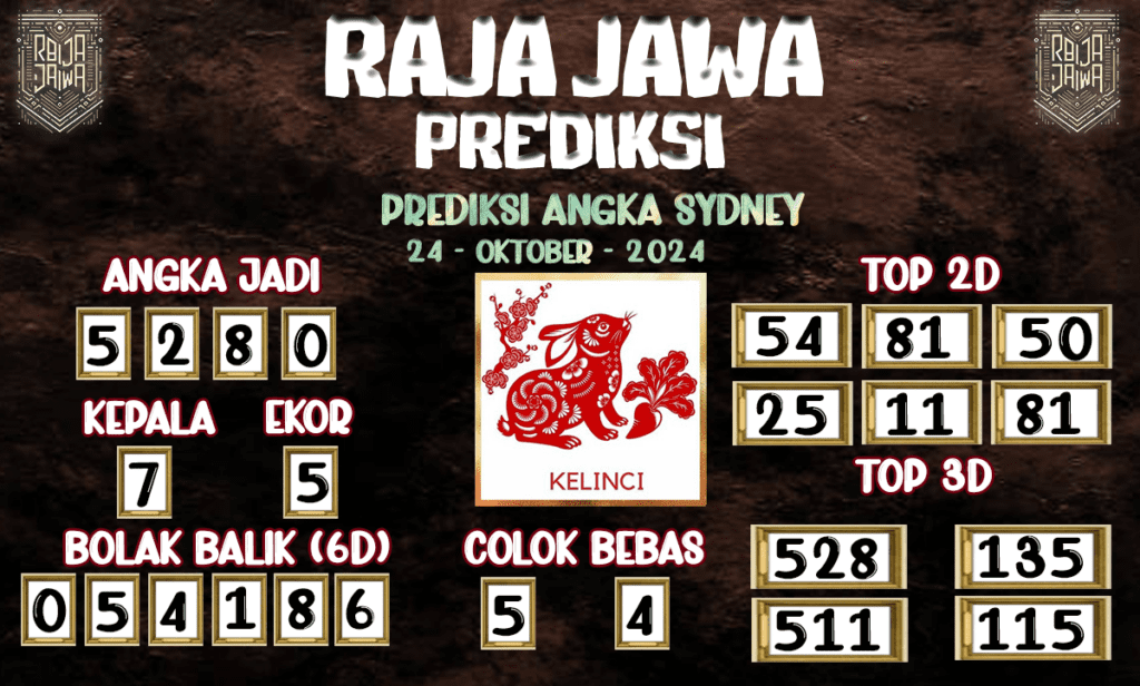 Prediksi Togel Sydney Terlengkap 24 Oktober 2024