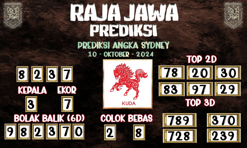 Prediksi Togel Sydney Hari Ini 10 Oktober 2024