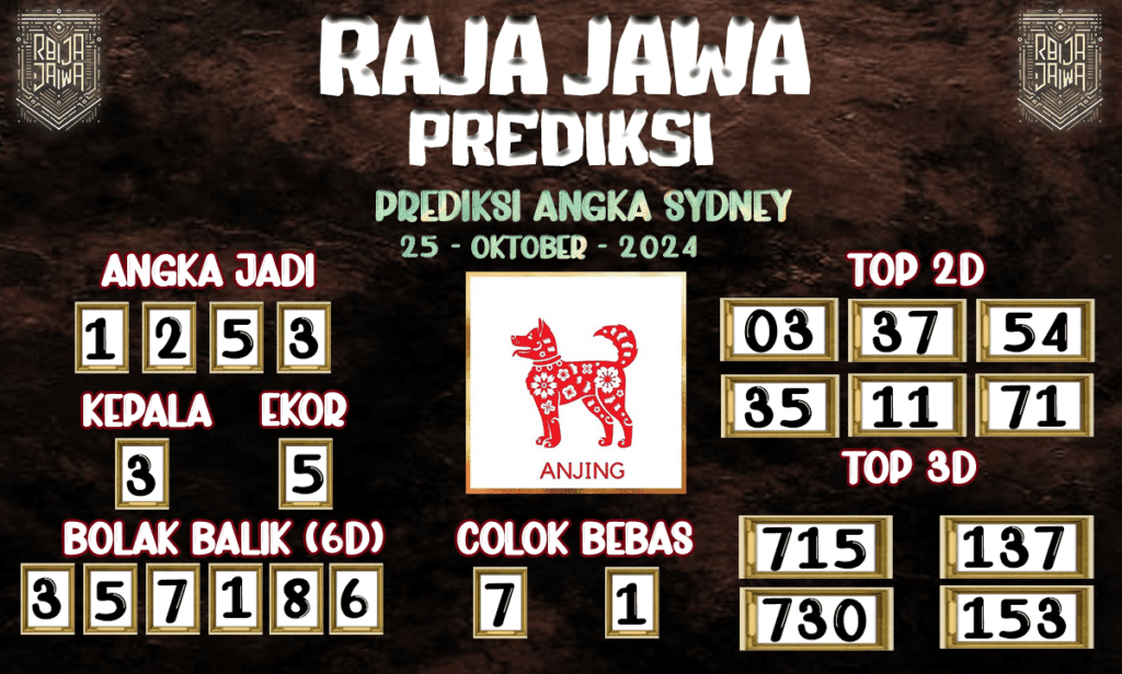 Prediksi Togel Sydney Akurat 25 Oktober 2024